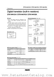 DTA144VUA datasheet pdf ROHM