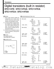 DTC114TKA datasheet pdf ROHM