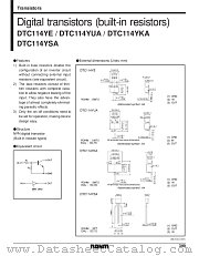 DTC114YUA datasheet pdf ROHM