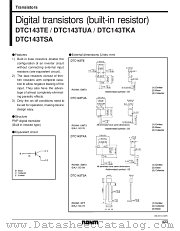 DTC143TE datasheet pdf ROHM