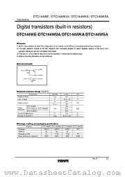 DTC144WKA datasheet pdf ROHM