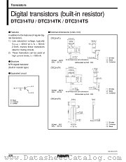 DTC314TK datasheet pdf ROHM