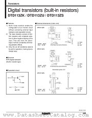 DTD113ZU datasheet pdf ROHM