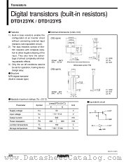 DTD123YS datasheet pdf ROHM