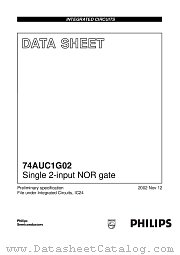 74AUC1G02 datasheet pdf Integrated Circuit Solution Inc