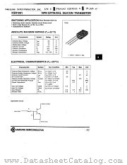 KSR1001 datasheet pdf Samsung Electronic