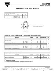 SI2302ADS-T1 datasheet pdf Vishay