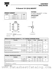 SI3447BDV-T1 datasheet pdf Vishay