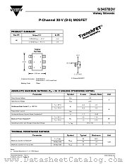 SI3457BDV-T1 datasheet pdf Vishay