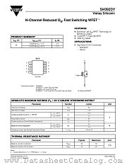 SI4392DY-T1-E3 datasheet pdf Vishay