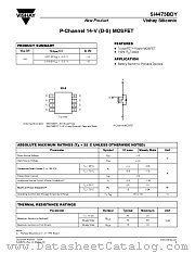 SI4473BDY-E3 datasheet pdf Vishay