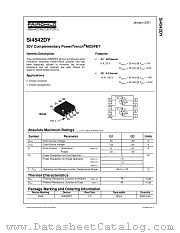 SI4542 datasheet pdf Fairchild Semiconductor