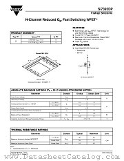 SI7392DP-T1 datasheet pdf Vishay