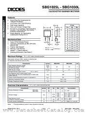 SBG1030L-T datasheet pdf Diodes