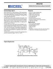MIC2193BM datasheet pdf Micrel Semiconductor