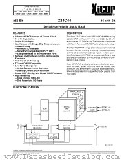 X24C44PI datasheet pdf Xicor