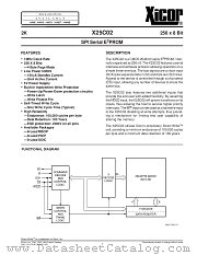 X25C02PI datasheet pdf Xicor