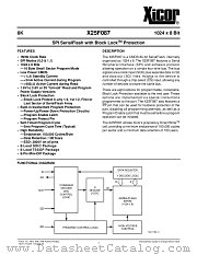 X25F087PI datasheet pdf Xicor