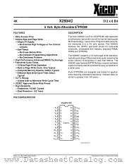 X2804CP-90 datasheet pdf Xicor