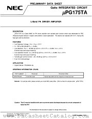 UPG175TA-E3 datasheet pdf NEC