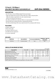 UVP-2344 datasheet pdf Unity Opto Technology