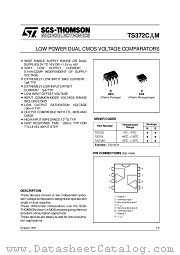 TS372C datasheet pdf ST Microelectronics
