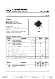 TN1215-X00G datasheet pdf ST Microelectronics
