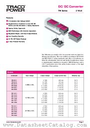 THI1220 datasheet pdf Traco Electronic AG