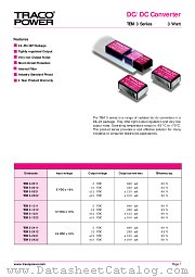 TEM3-1221 datasheet pdf Traco Electronic AG