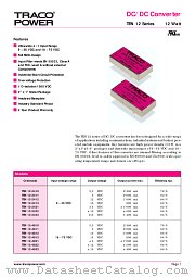 TEN12-4821 datasheet pdf Traco Electronic AG