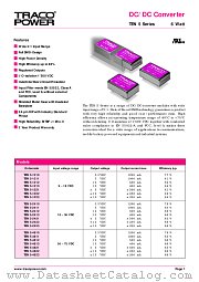 TEN5-2410 datasheet pdf Traco Electronic AG