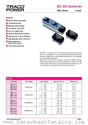 TES2-1211 datasheet pdf Traco Electronic AG