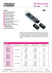 TES3-2410 datasheet pdf Traco Electronic AG
