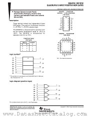 SN54F02FK datasheet pdf Texas Instruments