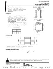 SN54HC05W datasheet pdf Texas Instruments