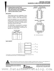 SN54HC86W datasheet pdf Texas Instruments