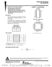 SN54HCT04FK datasheet pdf Texas Instruments