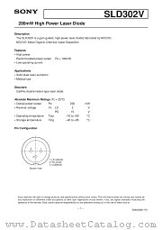 SLD302V-3 datasheet pdf SONY
