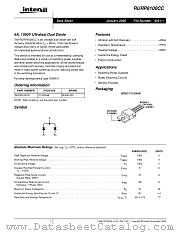 RURP8100CC datasheet pdf Intersil