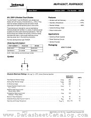 RURP820CC datasheet pdf Intersil