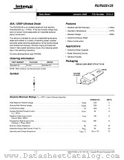 RURU50120 datasheet pdf Intersil