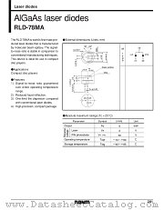RLD-78MA datasheet pdf ROHM