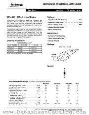 RHRU5050 datasheet pdf Intersil