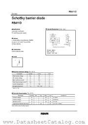 RB411 datasheet pdf ROHM