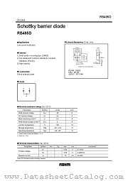 RB495 datasheet pdf ROHM