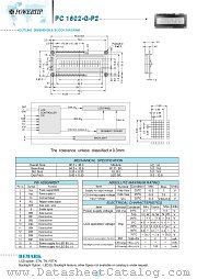 PC1602G-P2 datasheet pdf Powertip Technology