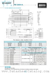 PC2004-A datasheet pdf Powertip Technology