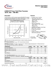 PTF191601E datasheet pdf Infineon