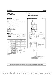 PC364N datasheet pdf SHARP