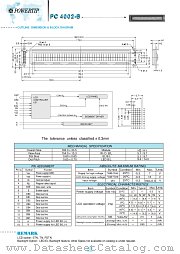 PC4002-B datasheet pdf Powertip Technology